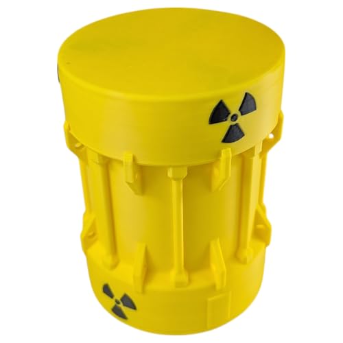 Image of Radioactive Waste Barrel Mini Storage Container - Unique Desk Decor and Organizer - 3D Printed in Canada