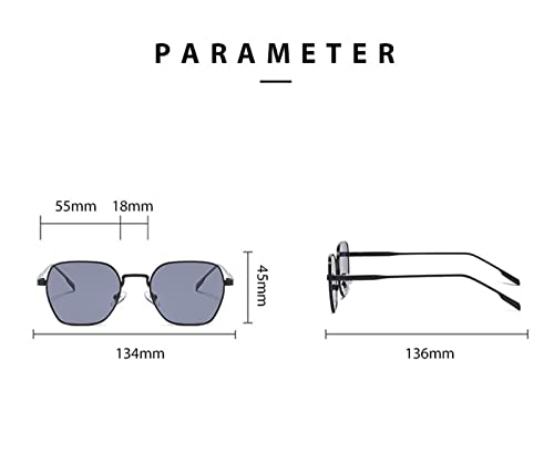 ZENYS Metal Men and Women Outdoor Vacation Driving Sunglasses (Color : E, Size : 1)4