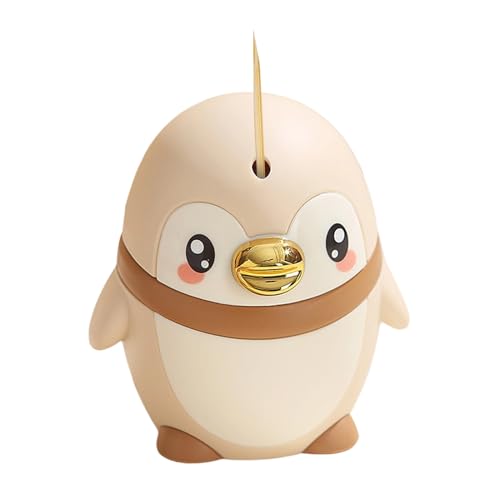Dispensador de Palillos - Lindo Pingüino Artículos para el Hogar Semiautomáticos | Portapalillos Decorativos | para Cocina Comedor salón Viaje Exterior Acampada Picnic Fiesta Diaria