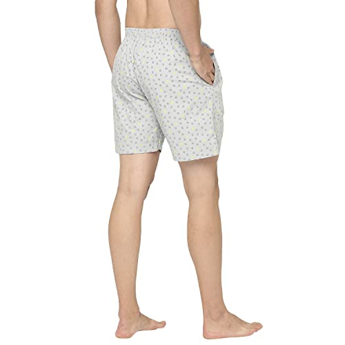 Image of Underjeans by Spykar Men Premium Cotton Blue Boxer