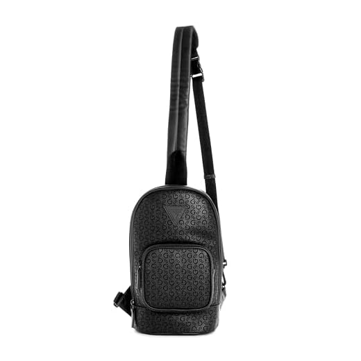 GUESS Men's Crossbody Sling Backpack in Black