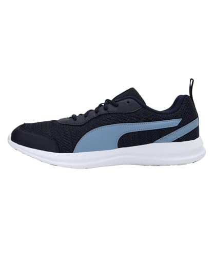 PUMA Men Flex T2 Running Shoe Blue Peacoat-Faded Denim - Image 4