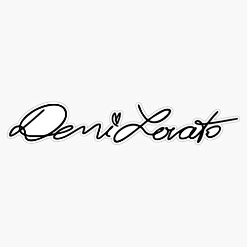 Demi Lovato Signature Vinyl Waterproof Sticker Decal Car Laptop Wall Window Bumper Sticker 5"