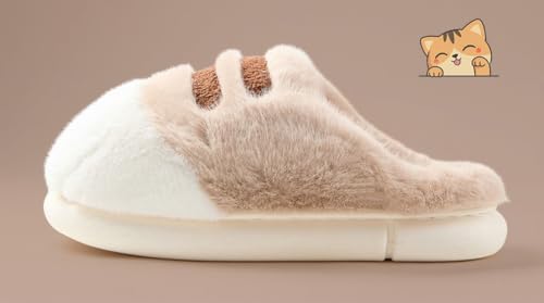 Niction Cute Cat Paws Slippers House Shoes for Women Knit Soft Cozy Bedroom Cartoon Shoes Slip on Slippers for Indoor Outdoor3