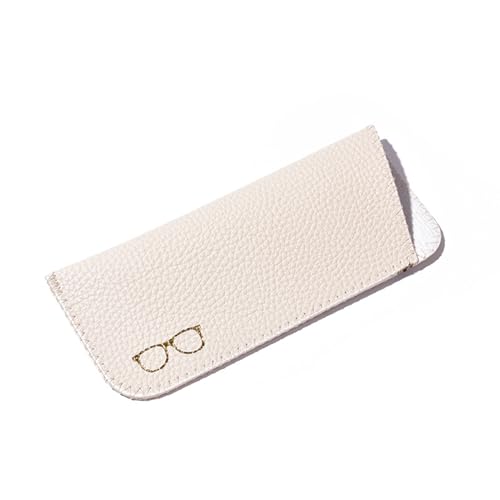 Image of K Luxury Women's Eyeglass Case Leather Soft Holder Pocket Cases Slim Travel Pouch for Sunglasses Eyeglasses Readers
