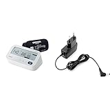 OMRON X3 Comfort AFib, Digitales Oberarm-Blutdruckmessgerät, Vorhofflimmern Erkennung, 22-42cm + OMRON Netzteil Universal (HHP-CM01 Adapter)