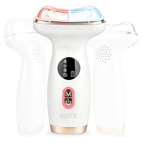 Kdune 7-in-1 Microcurrent Facial Device, Red Light Therapy Face Massager with Hot & Cold Gua Sha for Morning Depuffing & Daily Skin Care