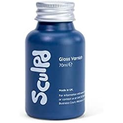 Macetas De Ceramica Fria Sculpd Barniz transparente para arcilla de secado al aire, incoloro, con acabado brillante, para alfarería creativa y pintura acrílica, resistente a los arañazos, impermeable, 70 ml