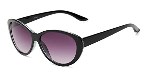 Cat Eye Reading Sunglasses in Black with Smoke Lenses by Readers.com | The Mary | +2.00