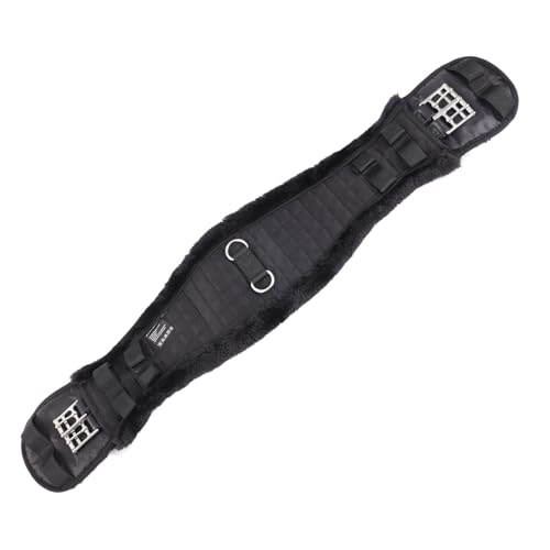 Sangle de selle en fausse fourrure marron de forme anatomique concave