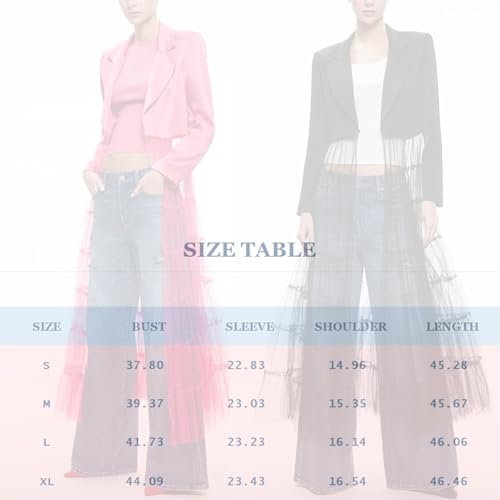 Women's satin tulle patchwork long sleeve small suit slim cardigan jacket tulle dress2