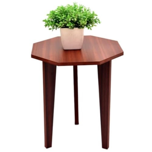Image of Dime Store Stool Bedside Table for Plant Stand and Table Decor (Brown) Engineered Wood