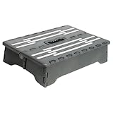 QUXVUIS Klappbarer Tritthocker mit humanisierter Kurve, sicher, BPA frei, leicht zu verstauen, Kunststoff Klapphocker, PP, klappbarer Tritthocker, hergestellt aus PP