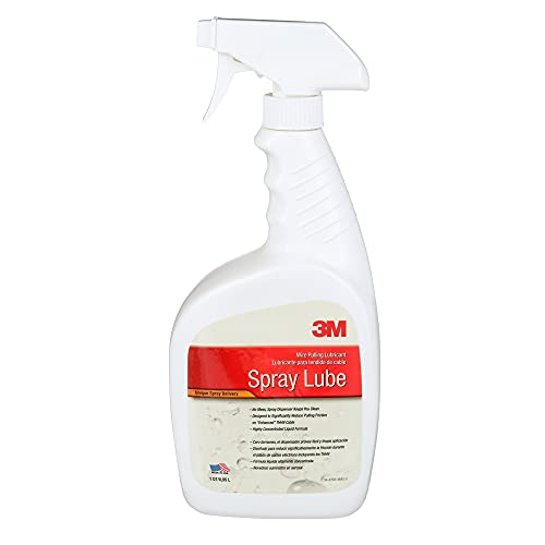 Image of 3M Wire Pulling Cable Lubricant Spray WLS-QT, 1 Bottle | Excellent Cling and Wetting Properties, Gel-Type Liquid
