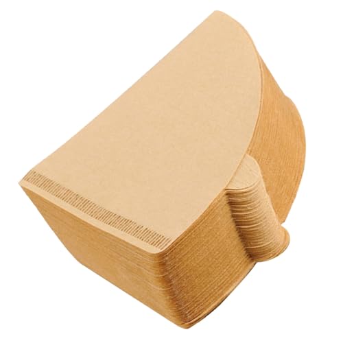 FIXOSHEE 100 pezzi Filtro Carta Caffè Cono Tipo Monouso per Macchine da Caffè Espresso e Americano Carta Filtrante Stabile e Pratica Rimuove Oli e Particelle per Gusto Naturale Casa e