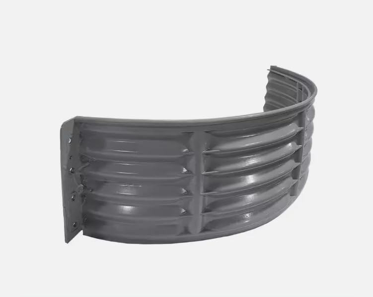 BJFLT 37 in. W X 16 in. D X 12 in. H. Round Plastic Window Well