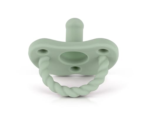 Image of Sweetie Silicone Pacifiers for Newborn Pacifier Soother Baby Pacifier Soft Silicone Certified BPA Free Set of 2 (Light Green)