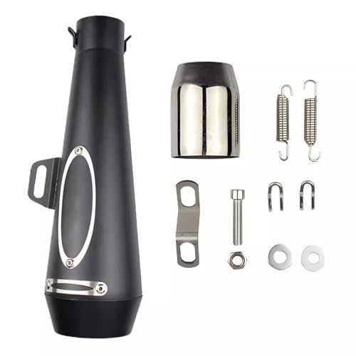 Motorcycle Exhaust Muffler Pipe DB Killer for Street/Sport Motorcycles and Scooters Slip Exhaust For GSXR 750 YZF R6(Matt black)