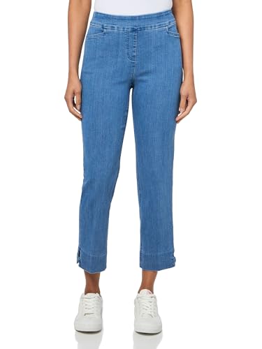 SLIM-SATION Women's Pull-On Crop Pant with Real Front Pockets and X Strap Hem Vent