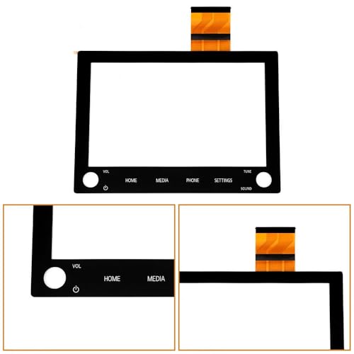 Image of YuYue Electronic Touch Screen 8 inch with 2 Knobs Without LCD Fit for Mitsubishi Outlander Sport /ASX 2019 2020 2021 2022 OEM Part Number 8740A040 8740A130 8740A076 (with 2 Knobs)