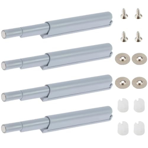 YHIJSR 4 Pezzi Push Pull per Ante Robusto Apertura a Pressione Ante Chiusura Magnetico Pressione Home Premi per Aprire Custodia in Alluminio Chiusura Scrocco Magnetico Chiusura