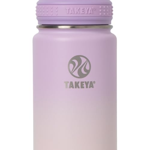 Image of Takeya Actives Stainless Steel Water Bottle, Insulated Spout Lid, Keeps Drinks Cold 24 Hrs, Leakproof, Durable, Dishwasher Safe, Ideal for Gym, Travel, Fits Most Cup Holders, 24 oz /Ombre Golden Hour