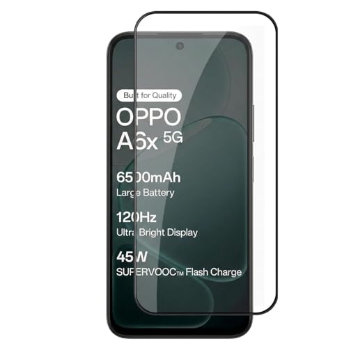Image of Tempered Glass Screen Protector Compatible For OPPO A6X 5G with Easy Self Installation Kit