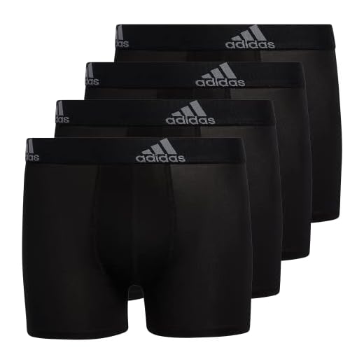 adidas Kids-Boy's Performance Boxer Briefs Underwear (4-Pack), Black/Grey, Large