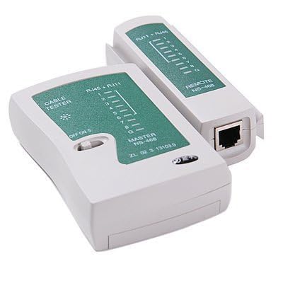SEEMECX RJ45 RJ11 LAN Cable Tester with Battery| Multi-Function Network Wire Checker for Cat5, Cat6, Cat7 Ethernet & Telephone Lines 1