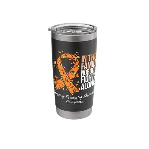 Family Support Sensory Processing Disorder Awareness Stainless Steel Insulated Tumbler
