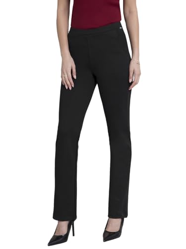 Image of FableStreet Women's 4 Way Stretch Bootcut Livin Black Pants