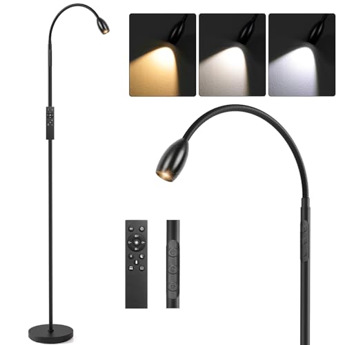 Reading Floor Lamp, 72' Tall LED Lamp with Flexible...