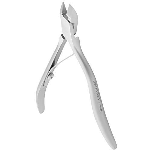 STALEKS Pro - Tronchesina Professionale per Pelle Cuticole, (Lama Diritti da 7mm con Inclinazione) Smart 80, NS-80-7