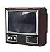 ZEIYUQI Lupa na ekran telefonu komórkowego retro TV film ekran lupa HD retro TV DIY mini TV stojak na telefon komórkowy 20 x 7,7 x 18 cm, czarny