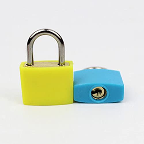 Lansonee 4 Pcs Suitcase Locks with Keys, Small Padlocks Luggage Locks Padlocks with Outdoor Travel Luggage Suitcase Baggage School Gym Lockers Laptop Bag