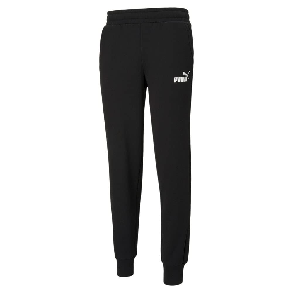 PUMA mens Essentials Fleece Sweatpants, Cotton Black, XX-Small US