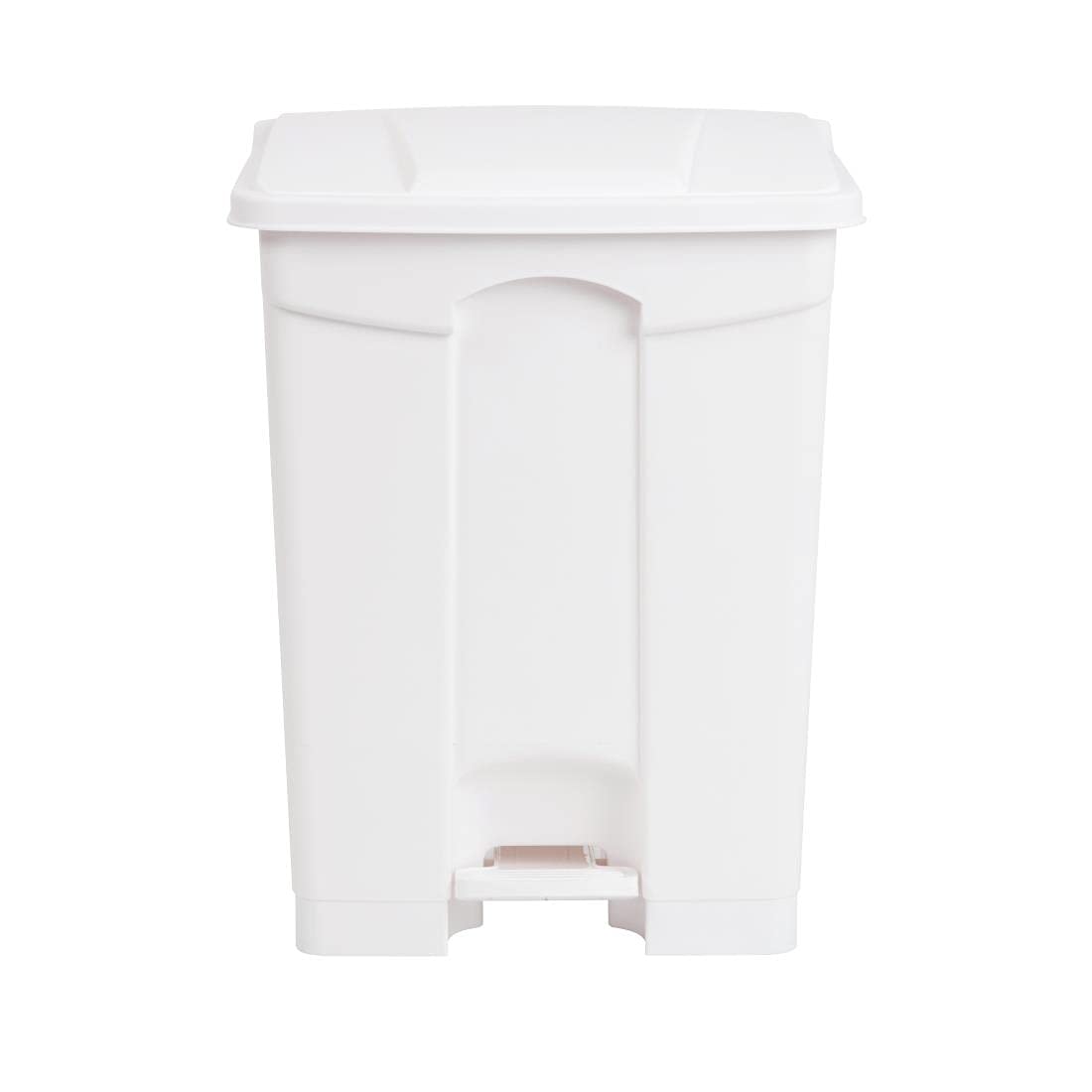 Jantex Pedal Bin White 65Ltr - Plastic Rubbish Bin for Bathrooms DC711