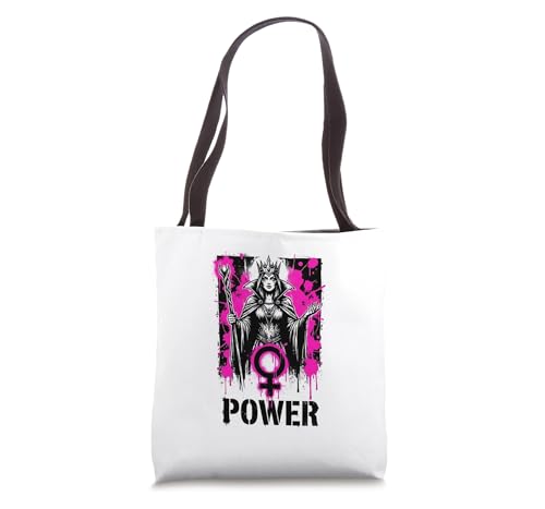 Female Empowerment Queen Feminist Power Tote Bag
