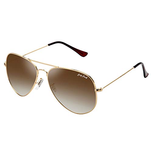 Image of grey jack Polarized Aviator Sunglasses lightweight Stylish Glasses for Men Women UV Protection S110102