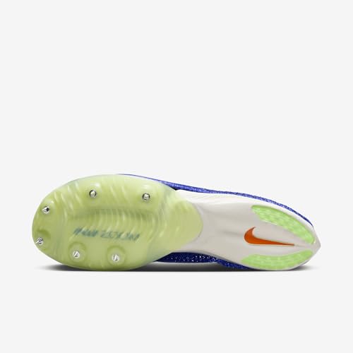 Nike Air Zoom Victory Track & Field Distance Spikes (CD4385-400, Racer Blue/Safety Orange/Lime Blast/White) Size 6.52