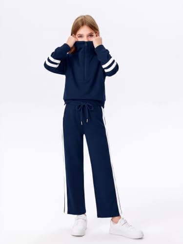 Image of Haloumoning Girls Sweatsuit 2 Piece Zip Long Sleeve Sweat Outfits