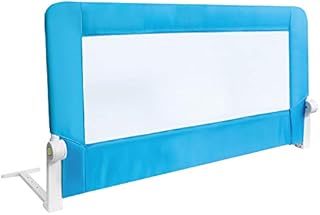 Tatkraft Guard Baby Bed Rail Foldable 120 cm Easy Fit Safety Rail for Toddlers / Kids / Children, Blue, Sturdy and Solid