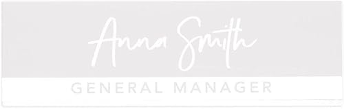 Vista 63 de Andaz Press Placa de nombre de escritorio de oficina, diseño floral de melocotón rubor personalizado para el hogar, escritorio, profesor, jefe