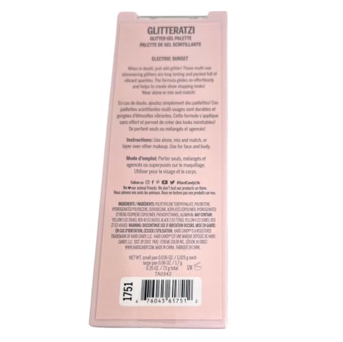 Paleta de Gel con Brillos Hard Candy Glitteratzi Electric Sunset miniatura 4