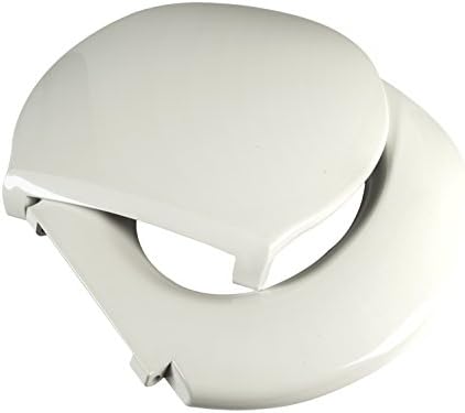 Big John Products 6W Big John 6-W Oversized Seat with Cover – for Round Or Elongated Toilet Bowls – Weight Capacity 800 Pounds – White