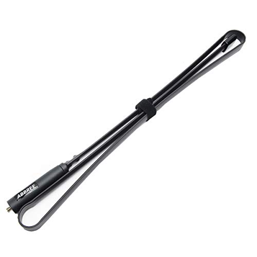 ABBREE 48.8 Inch Army Game Foldable Tactical Outdoor Sports Dual Band 2M/70CM 144/430MHz Antenna for Baofeng UV-5R UV-82 BF-F8HP GT-3TP Quansheng UV-K5 Ham GMRS Two Way Radio