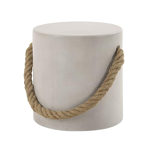 Acme Gene Environmental Friendly Cement Concrete Accent Table in Natural