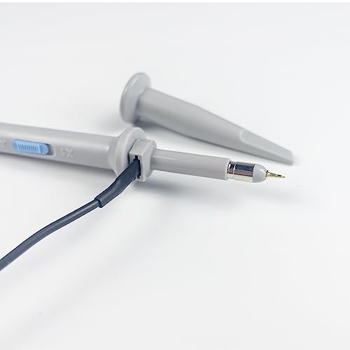 OWON Universal Oszilloskop Sonden Kit, 200MHz, BNC-Oszilloskop-Klemmentastkopf-Dämpfung kann durch 1x oder 10x Schiebeschalter für Oszilloskope der eingestellt werden