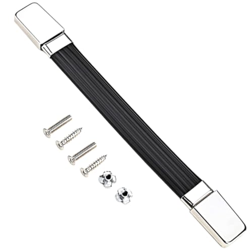 jojofuny Poignée D'amplificateur pour Haut-Parleur de Scène en PVC Chromé Vis, Poignée de Caisse à Son Robuste et Légère, Accessoire Pratique pour Transport D’amplificateur Audio, Usage
