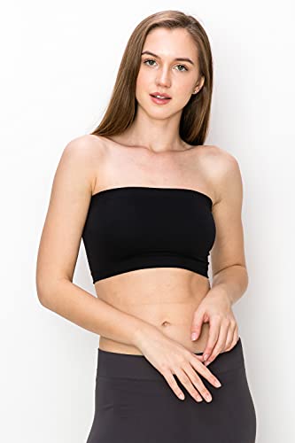Kurve Seamless Bandeau Tube top - UV Protective Fabric, Rated UPF 50+ (Non-Padded) -Made in USA-